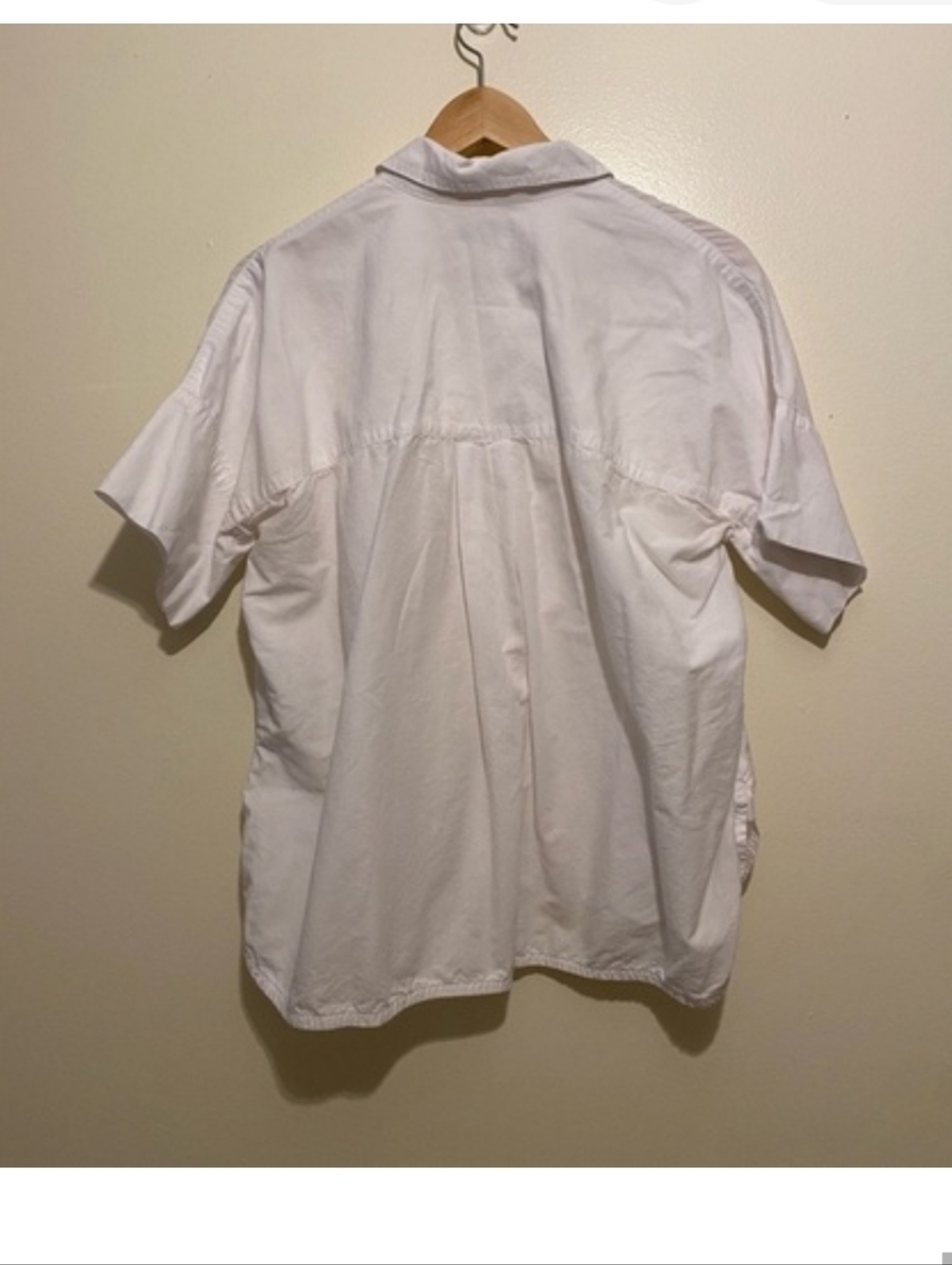 Madewell White Casual Button Down Shirt. Size S .